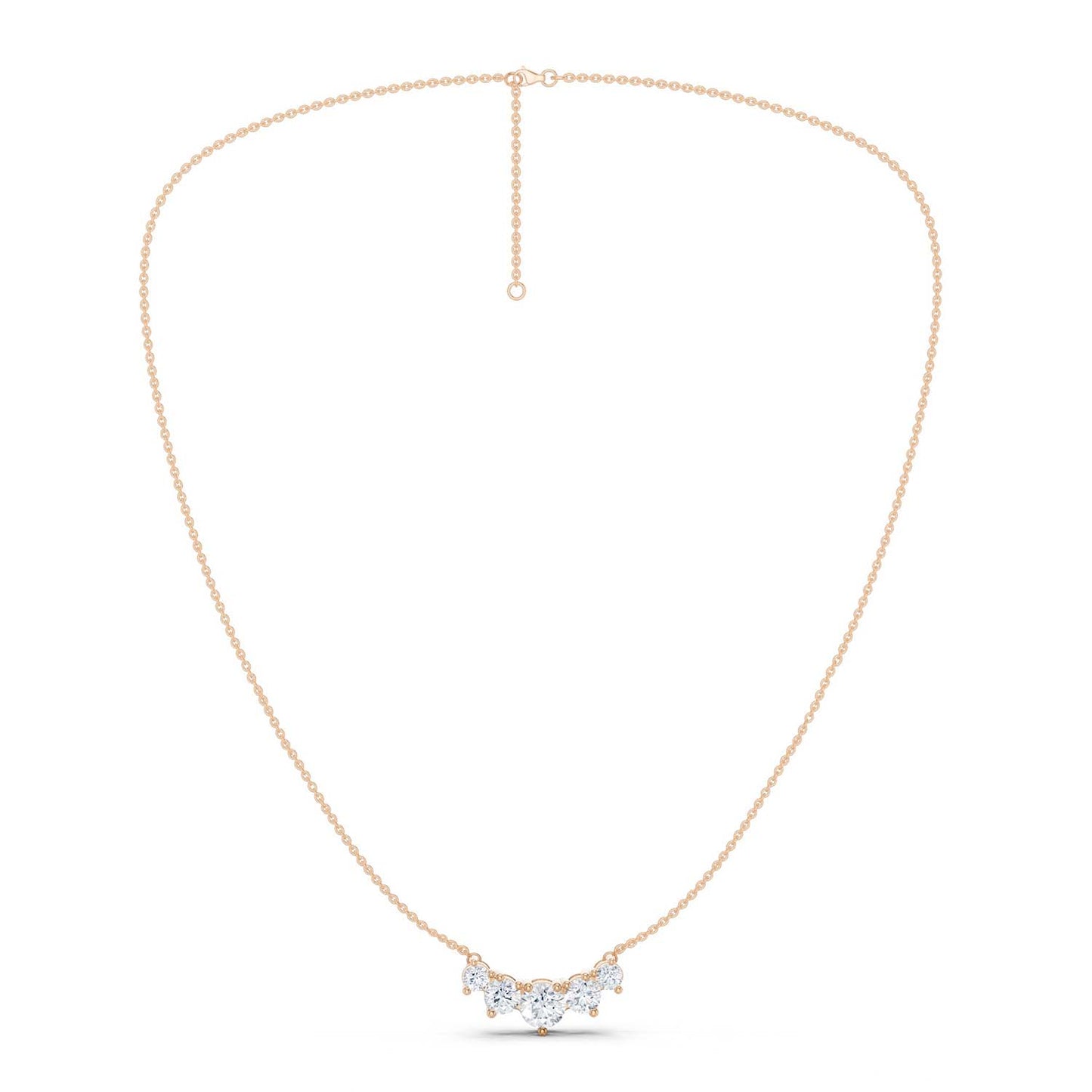 5-Stone Diamond Necklace