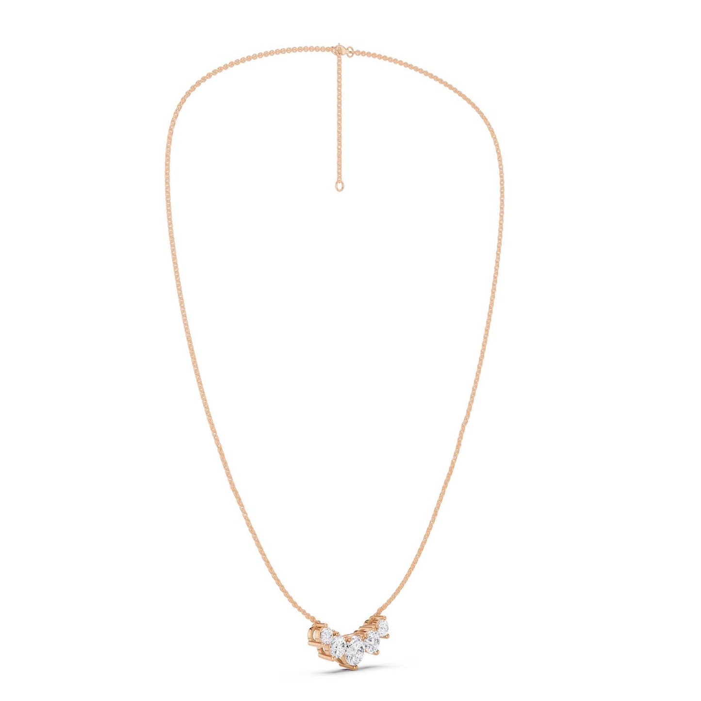 5-Stone Diamond Necklace
