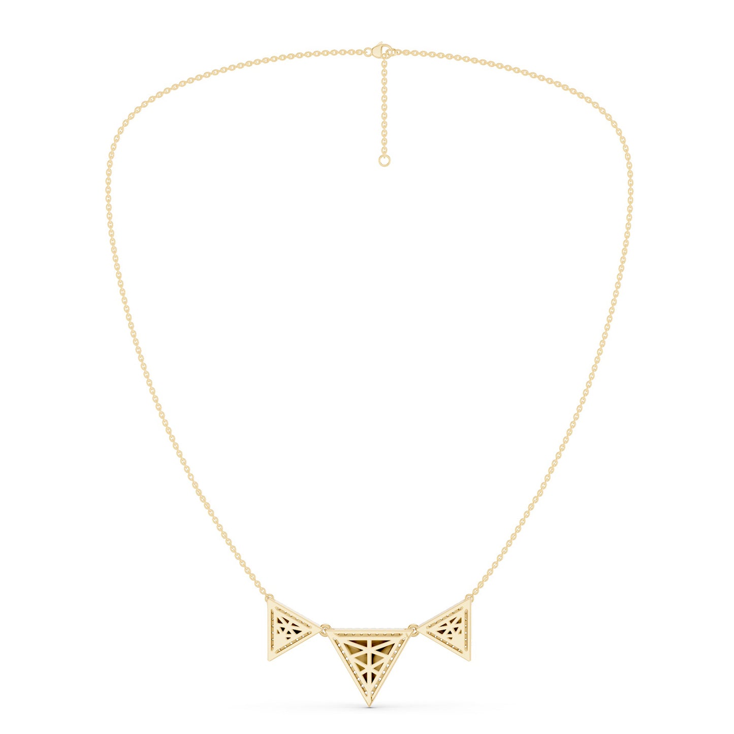 Pyramid Trois Pendant Necklace