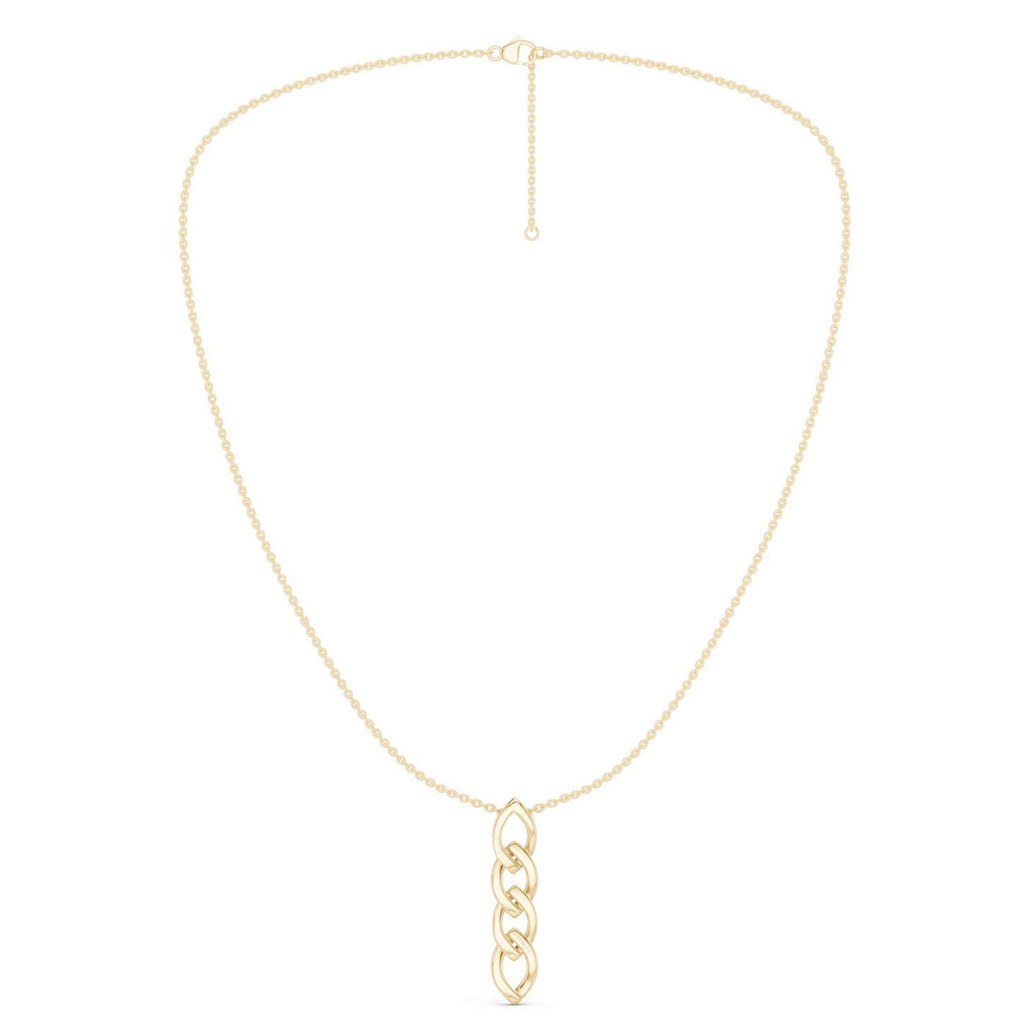 Alternating Cascading Diamond Waterfall Necklace