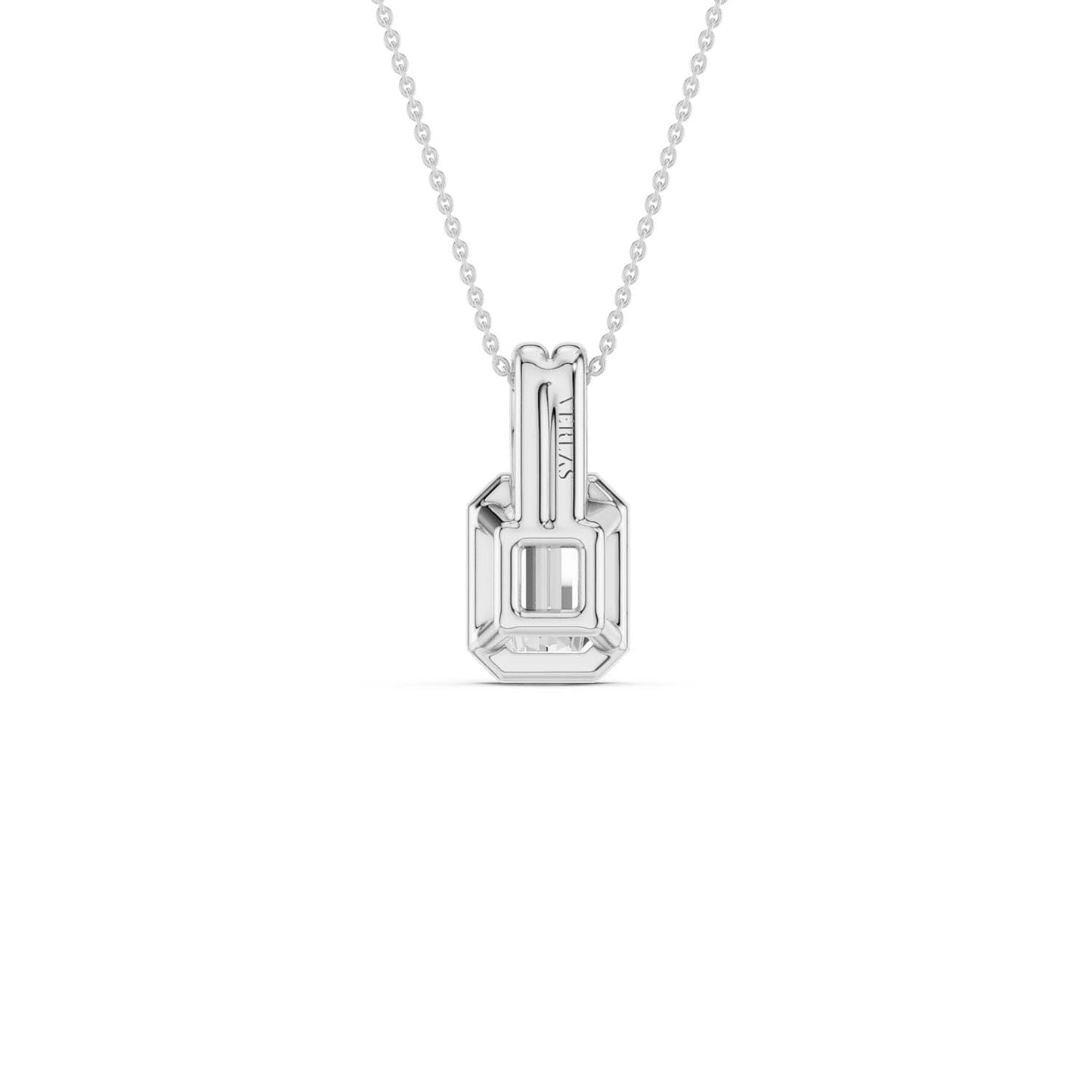 Coupled Emerald Bezel Necklace