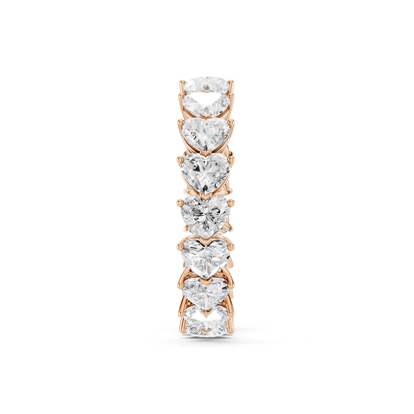 Horizontal Heart Eternity Band