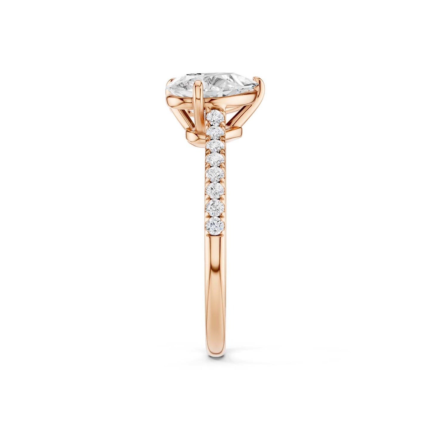 Double Pear Diamond Ring
