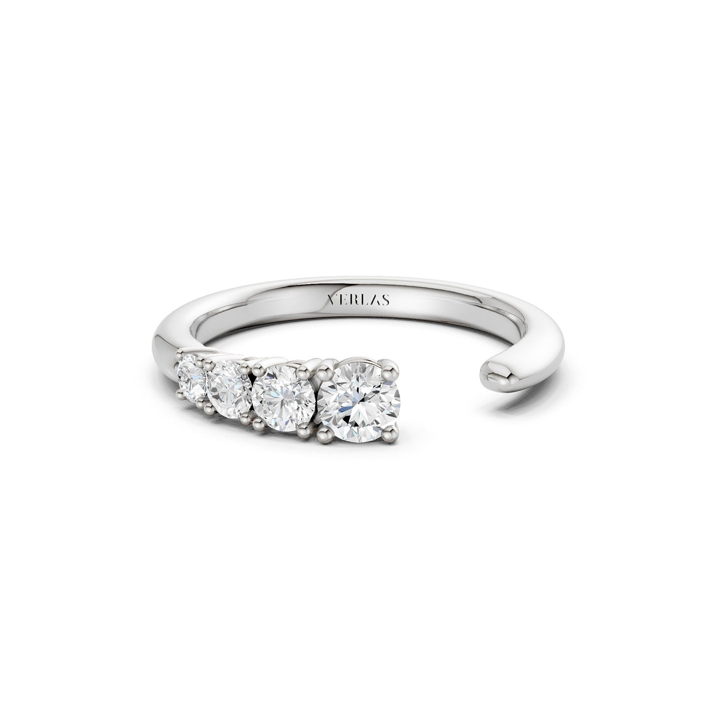 Round Crescendo Open Ring