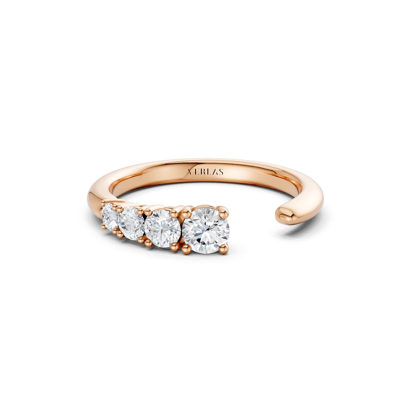 Round Crescendo Open Ring