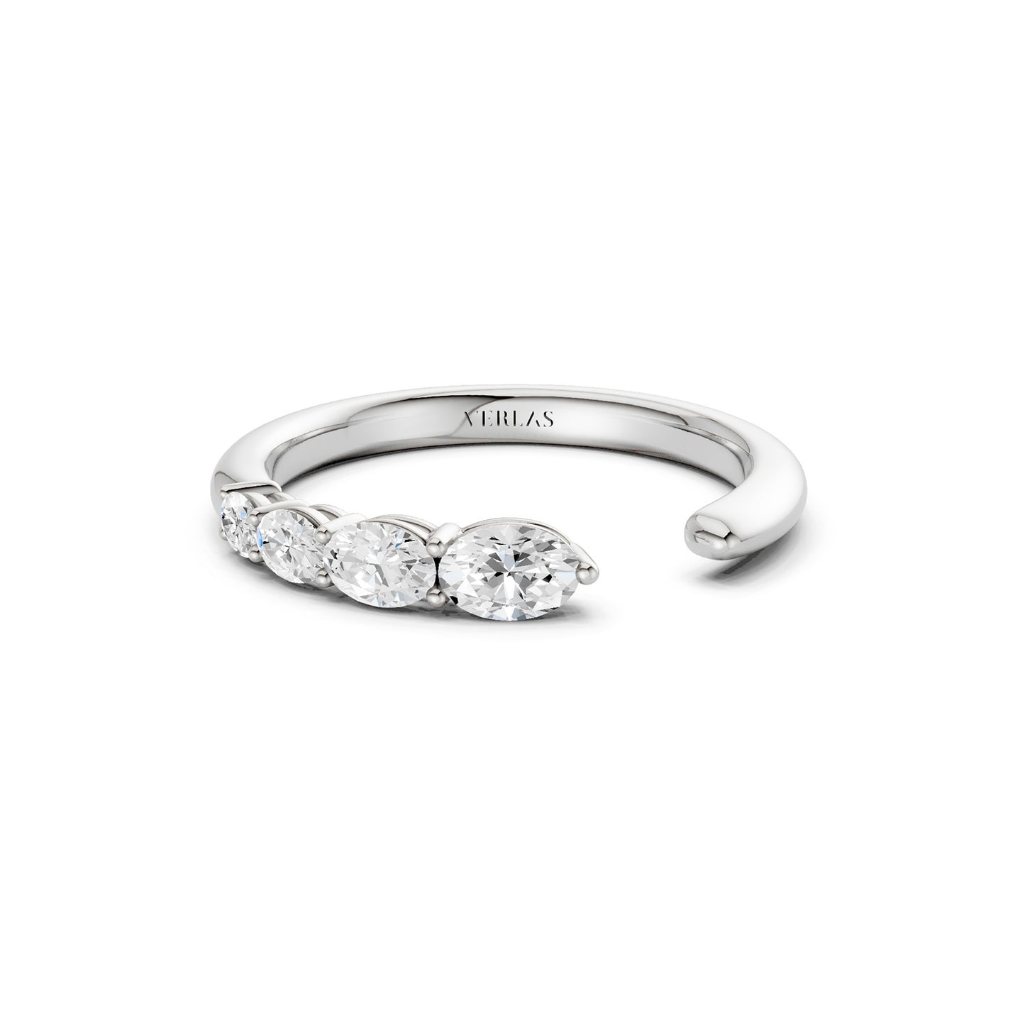 Oval Crescendo Open Ring