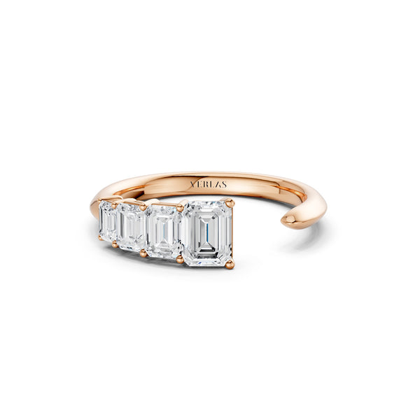 Emerald Crescendo Open Ring