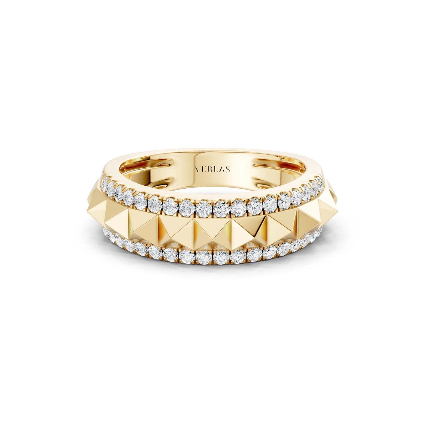 Pyramid Spiked Diamond Band