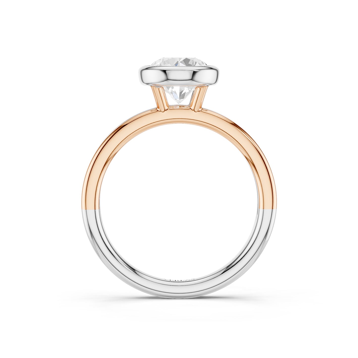 Coupled Round Bezel Ring