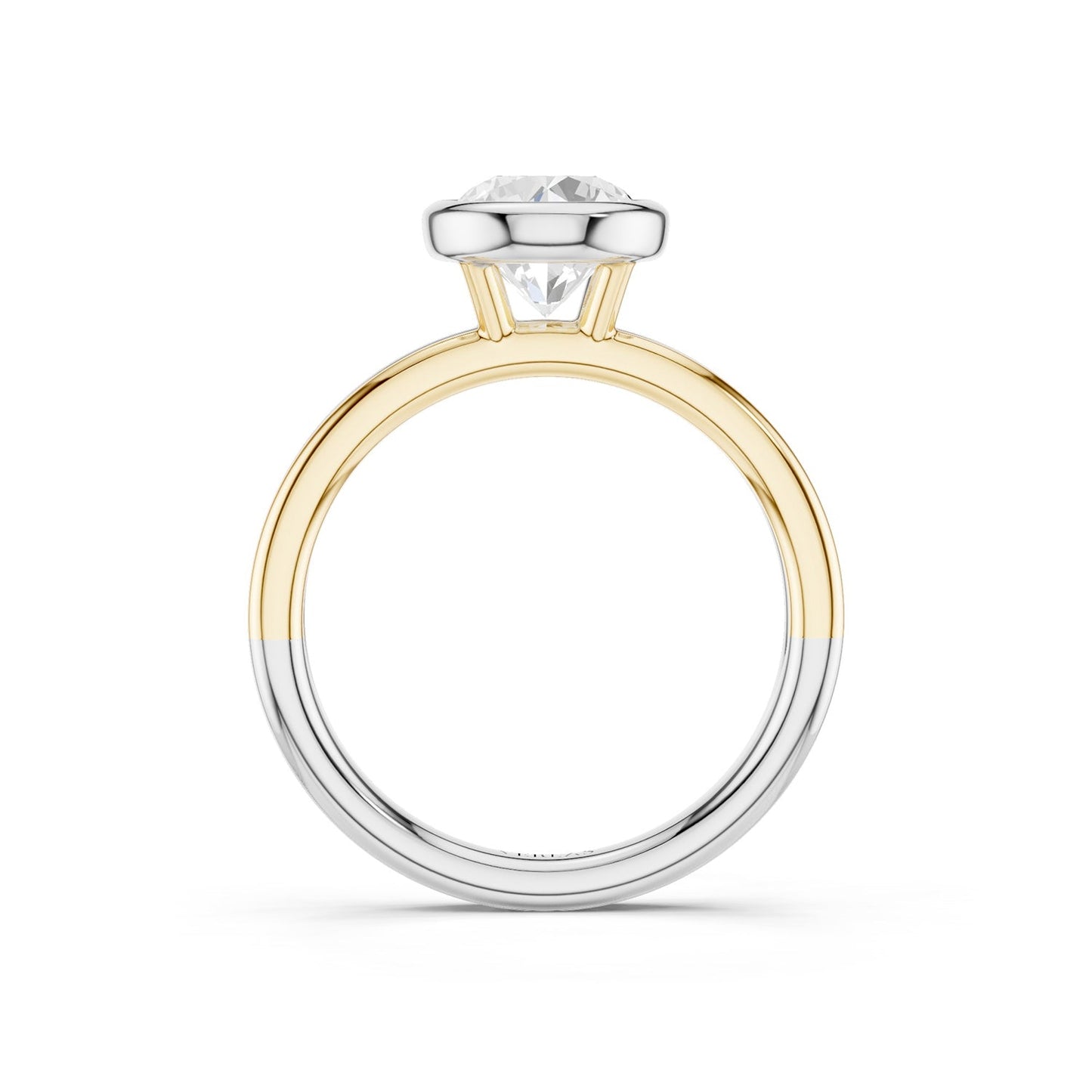Coupled Round Bezel Ring