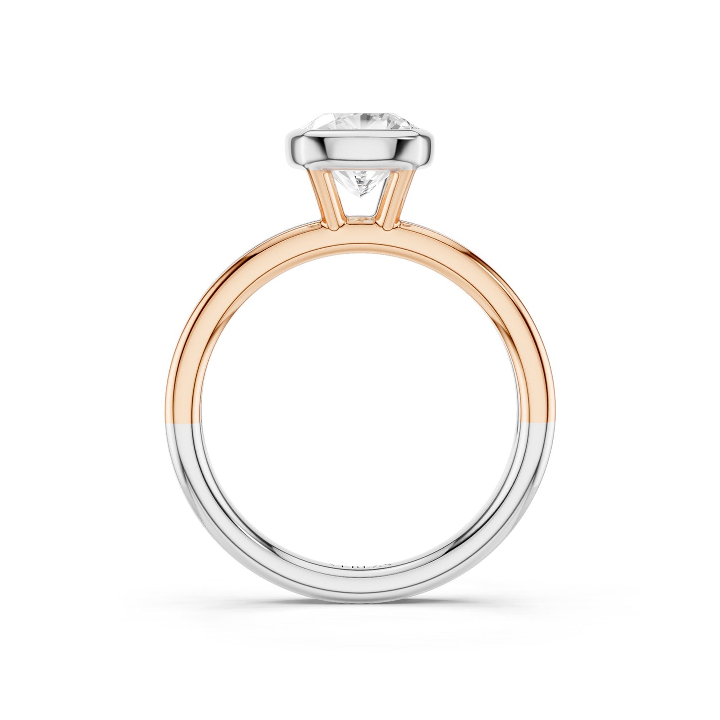 Coupled Cushion Bezel Ring