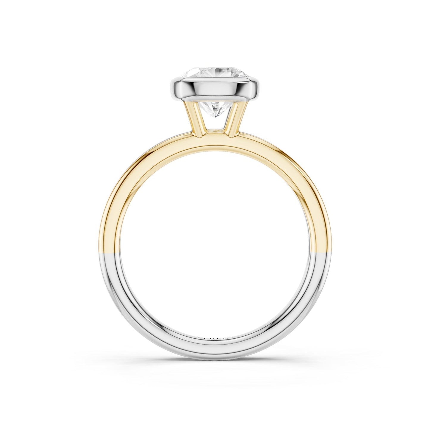 Coupled Cushion Bezel Ring