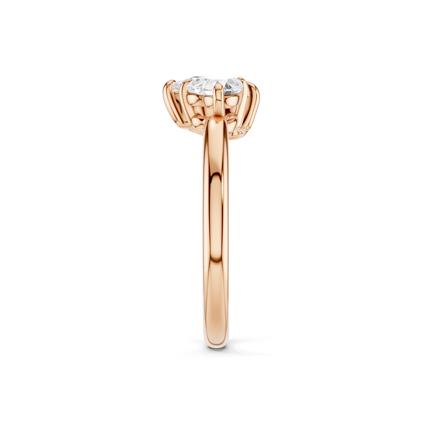 Heart Pear Diamond Toi et Moi Ring
