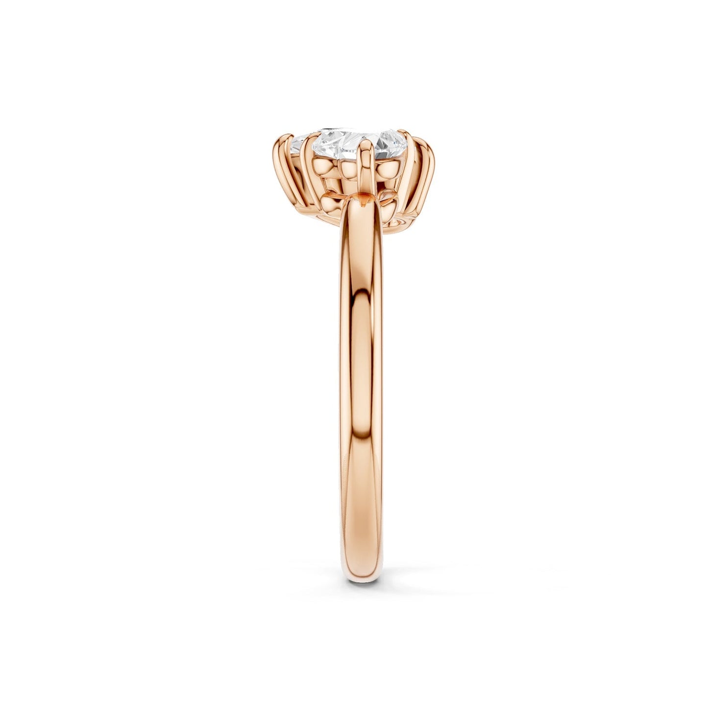 Heart Pear Diamond Toi et Moi Ring