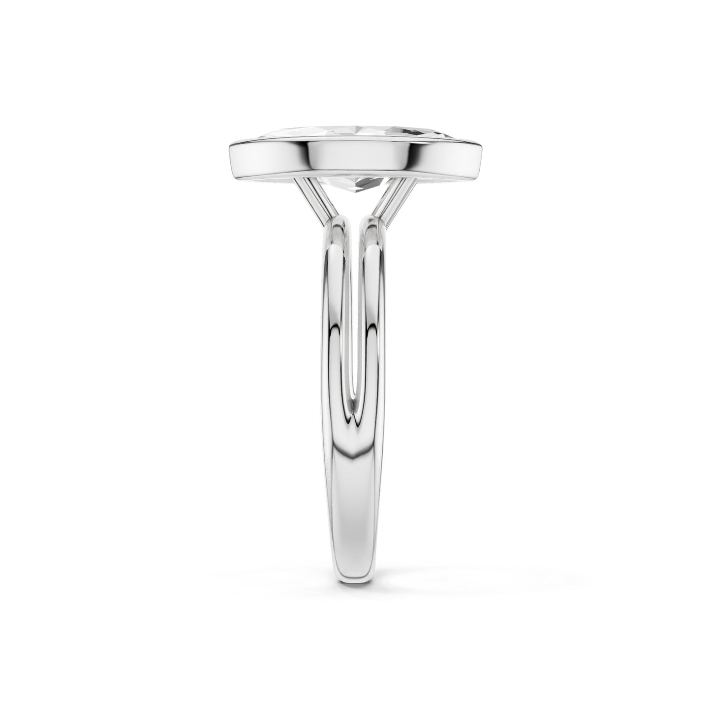 Coupled Marquise Bezel Ring