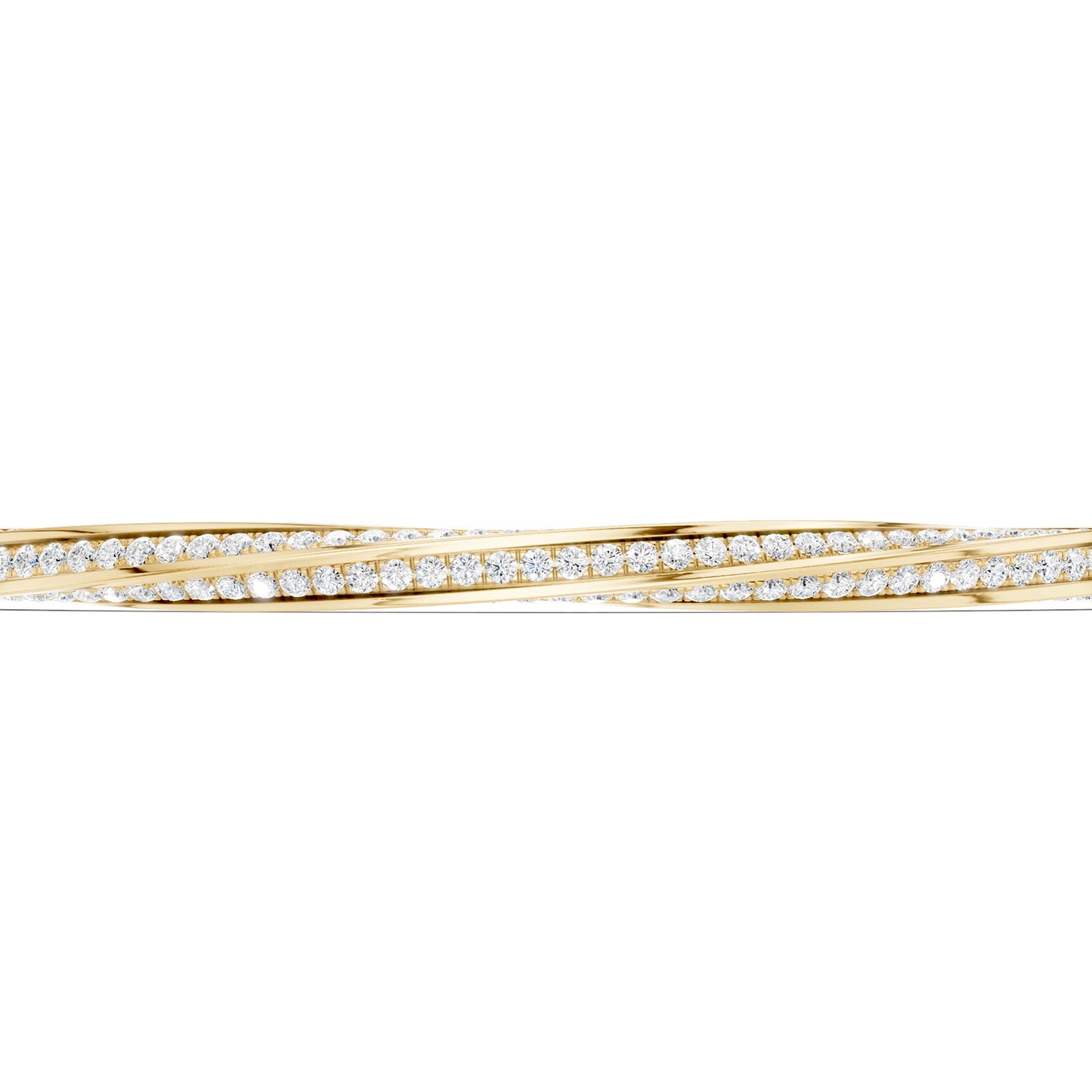 Swirl Diamond Bangle