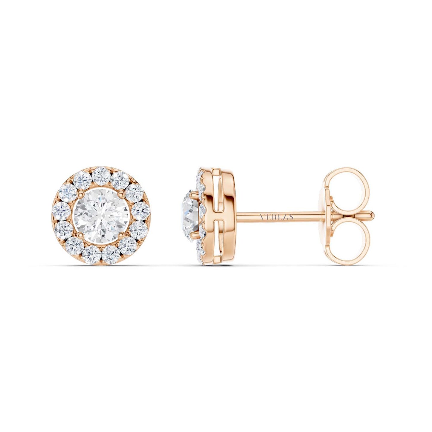 Round Halo Studs