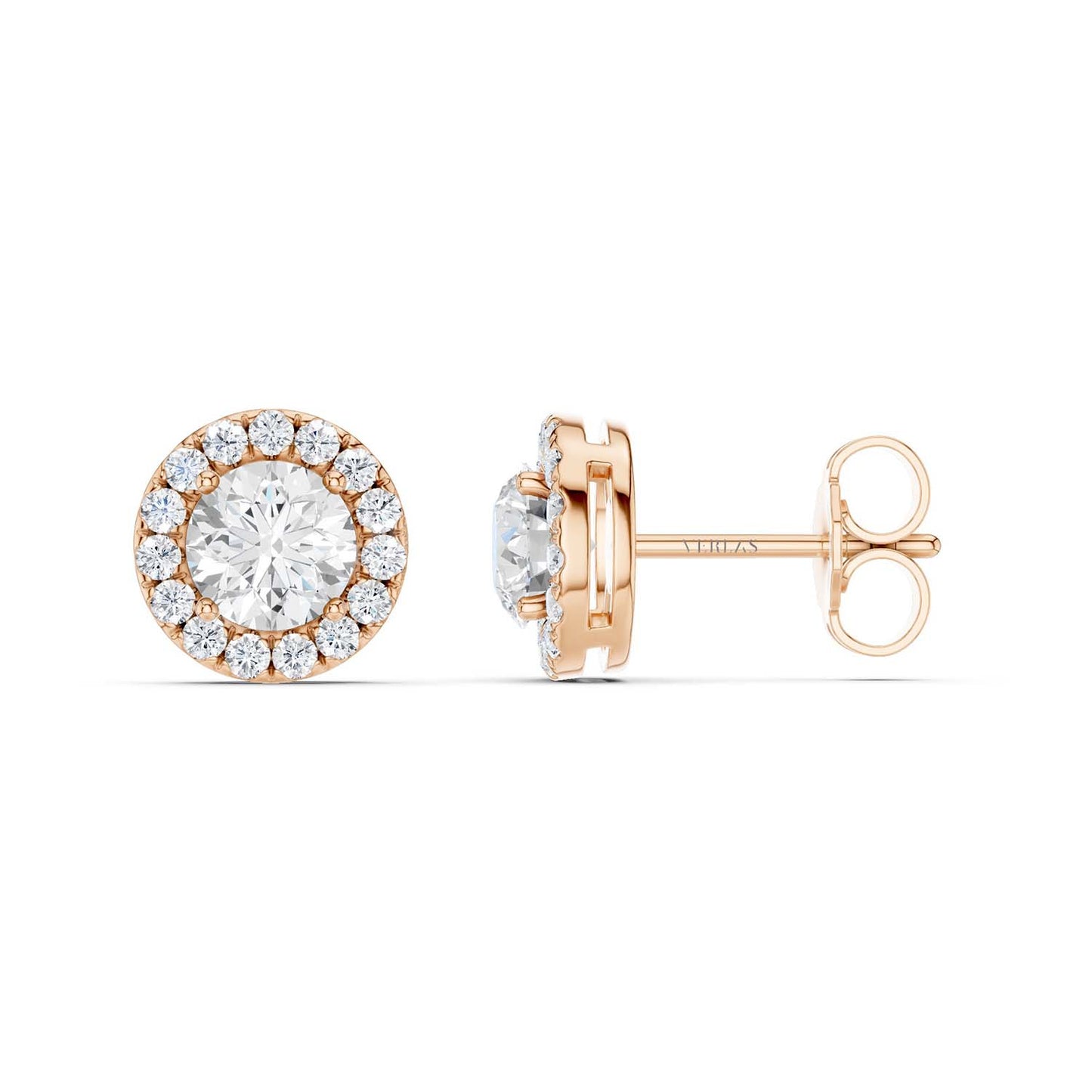 Round Halo Studs