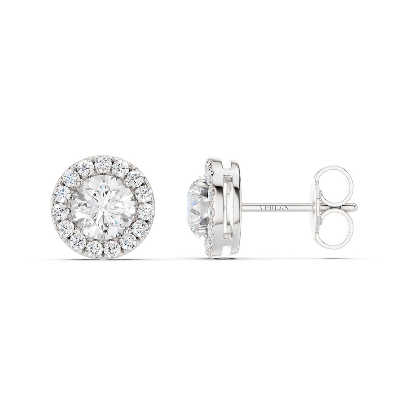 Round Halo Studs