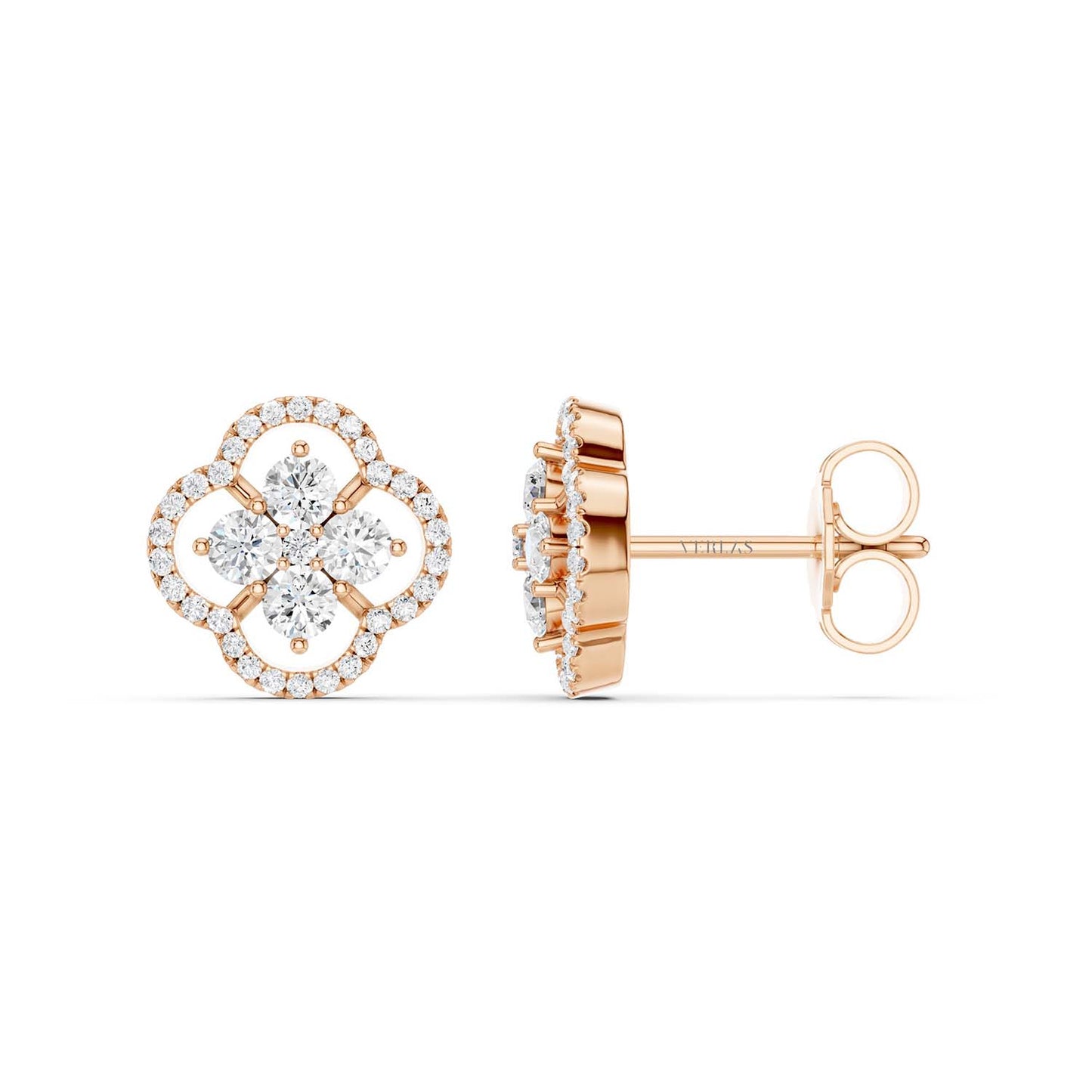 Viola Blossom Studs