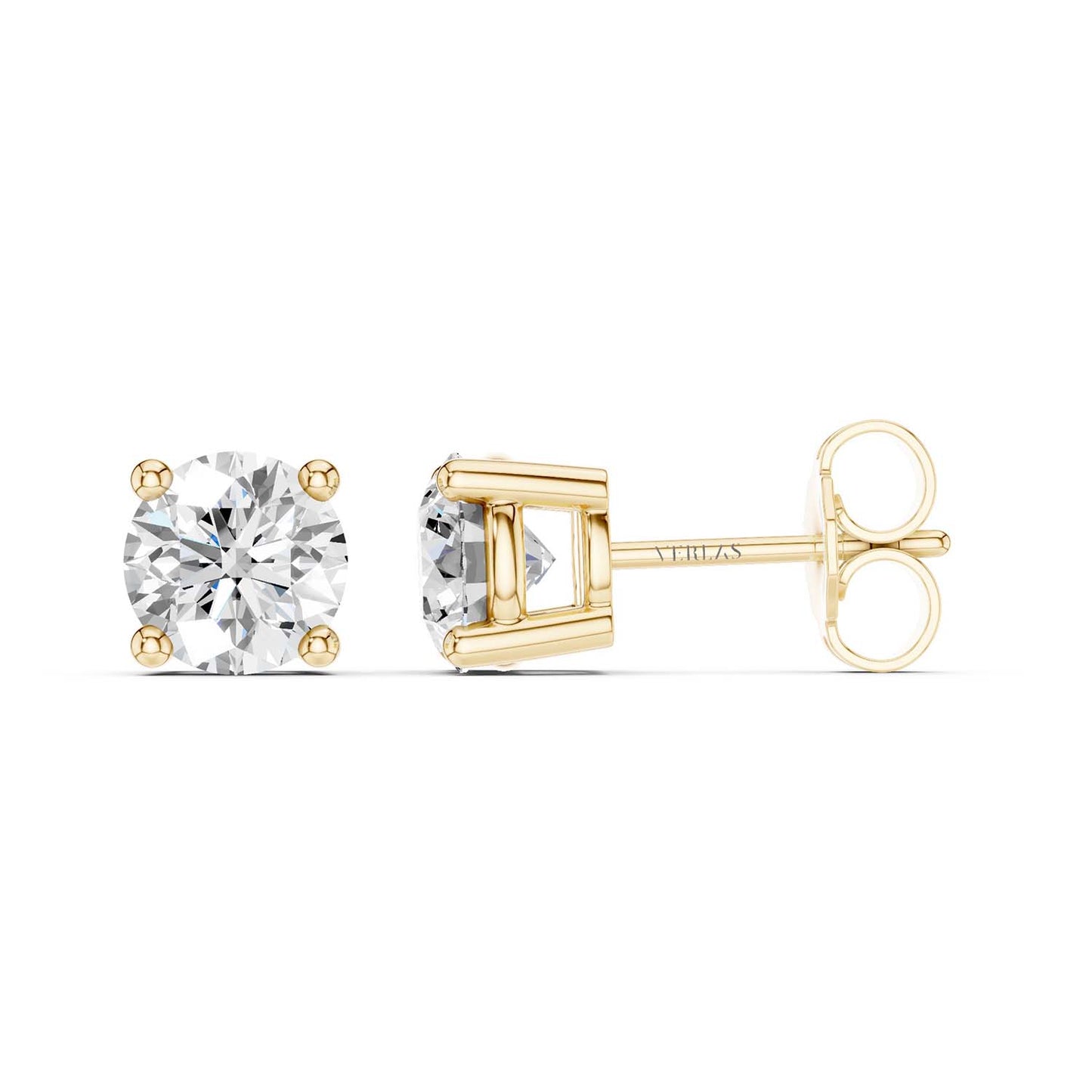 Round Solitaire Studs Large