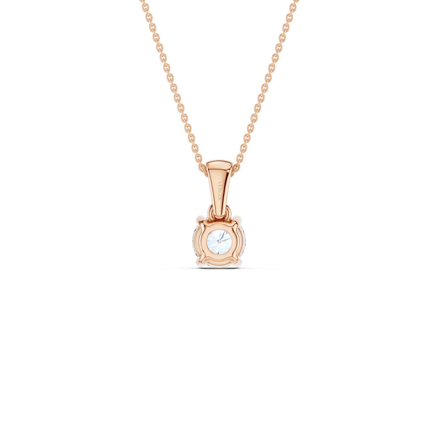 Round Solitaire Pendant