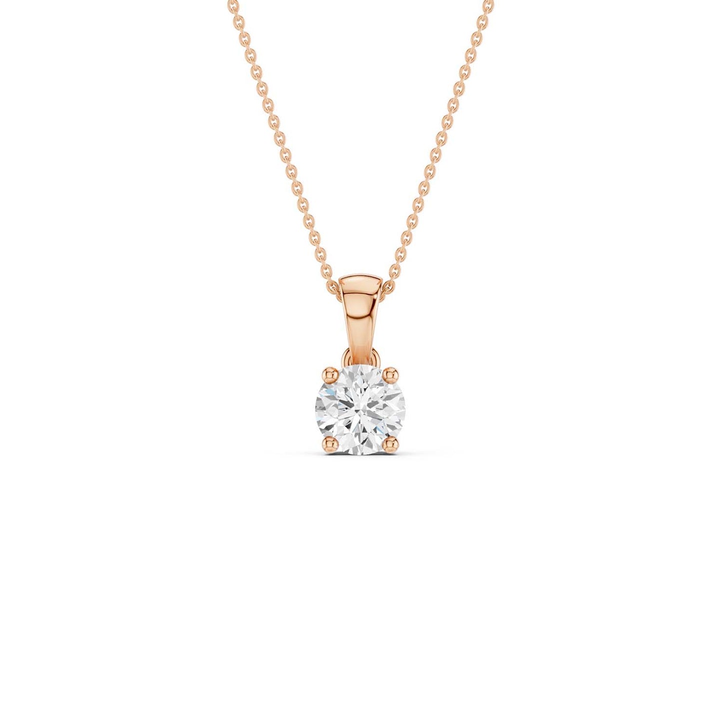 Round Solitaire Pendant