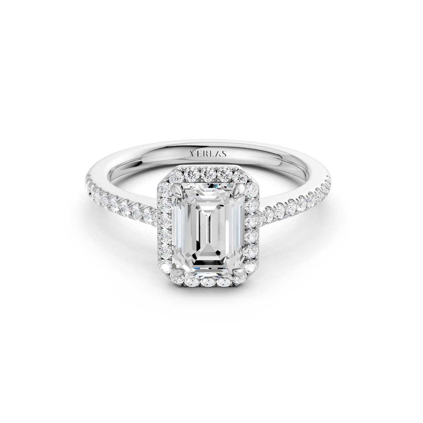 Emerald Signature Halo Ring