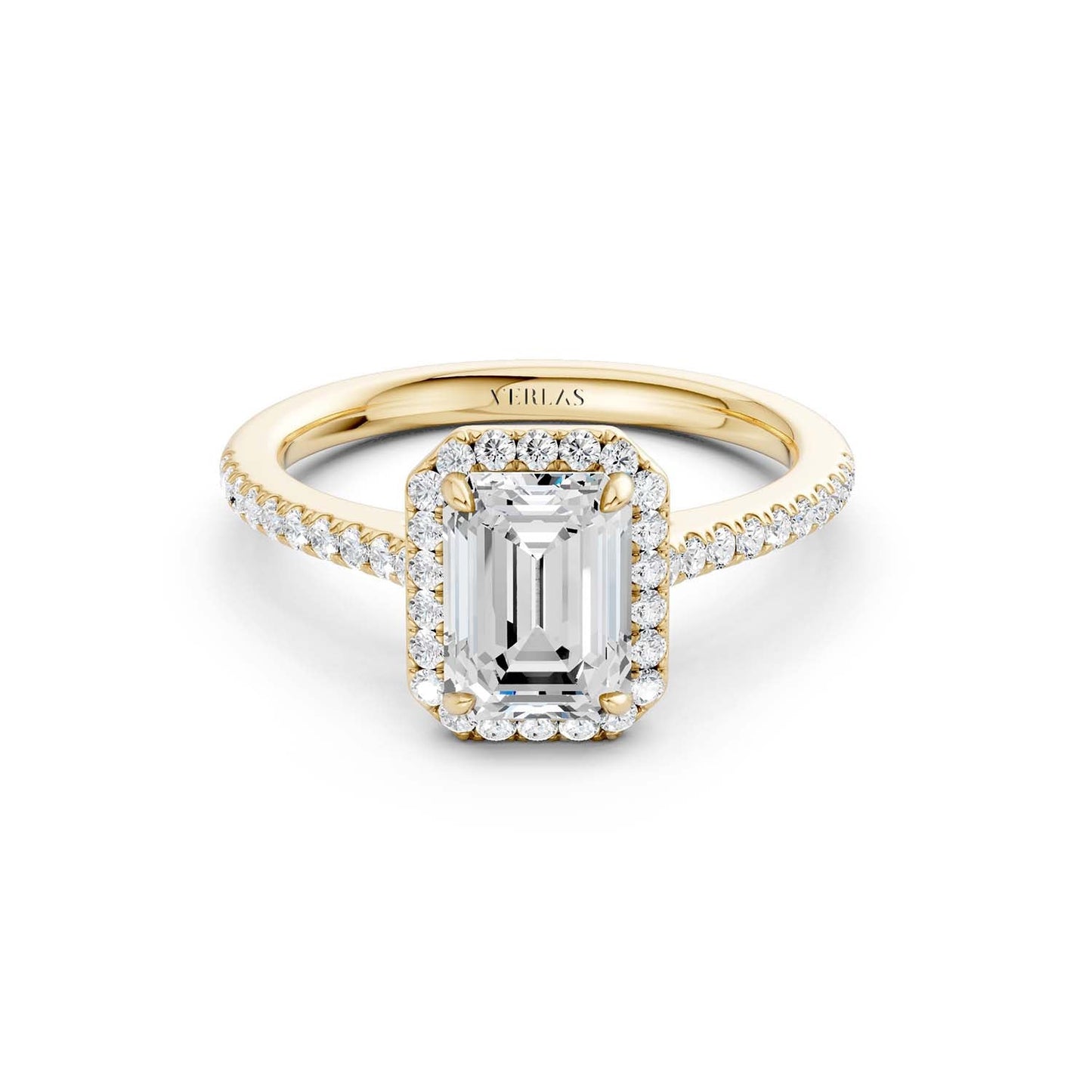 Emerald Signature Halo Ring