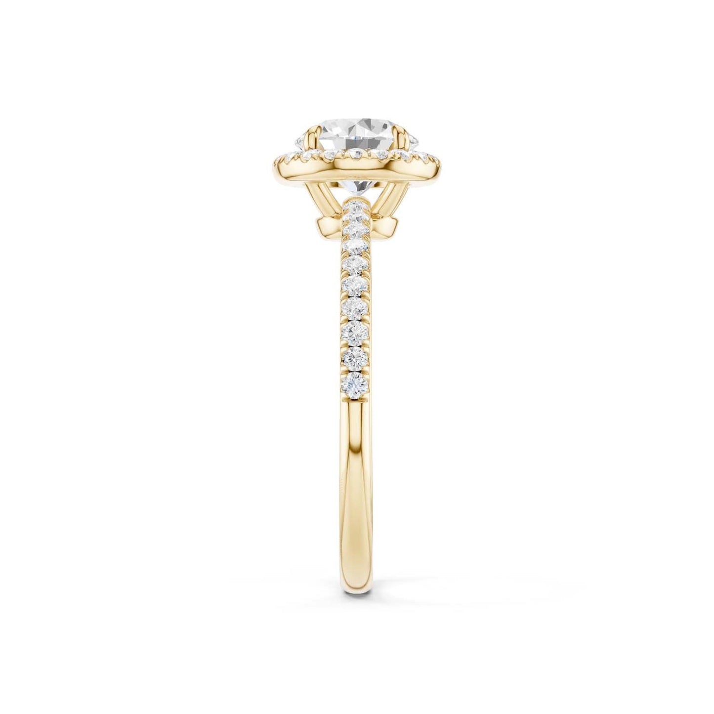 Luxe Round Halo Ring