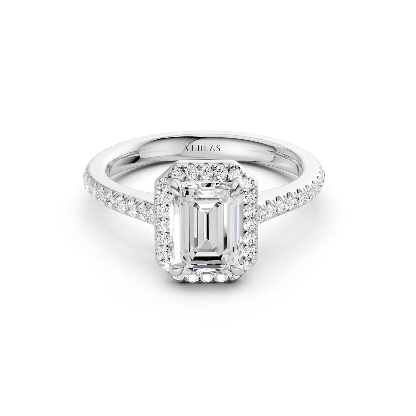 Emerald Signature Halo Ring