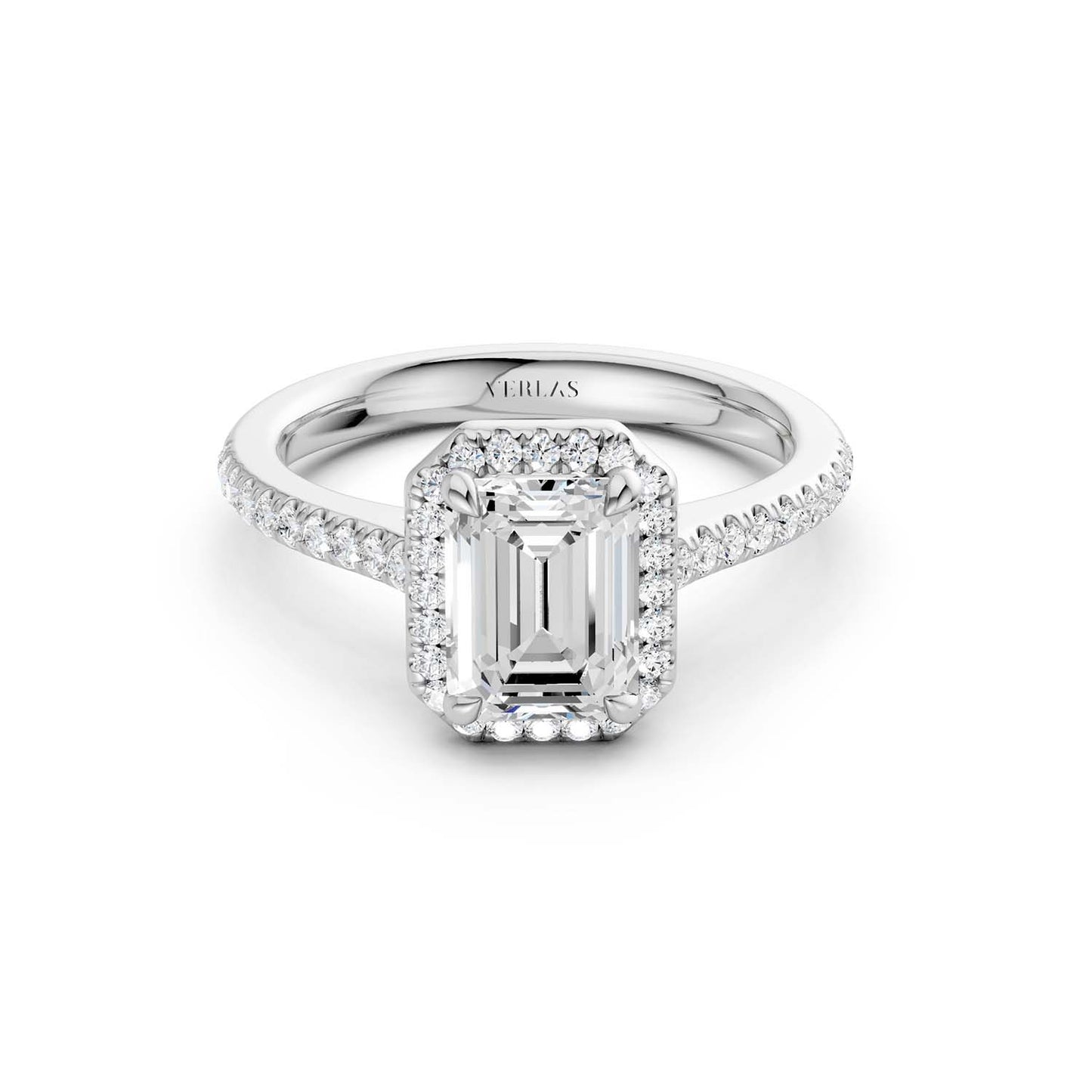 Emerald Signature Halo Ring