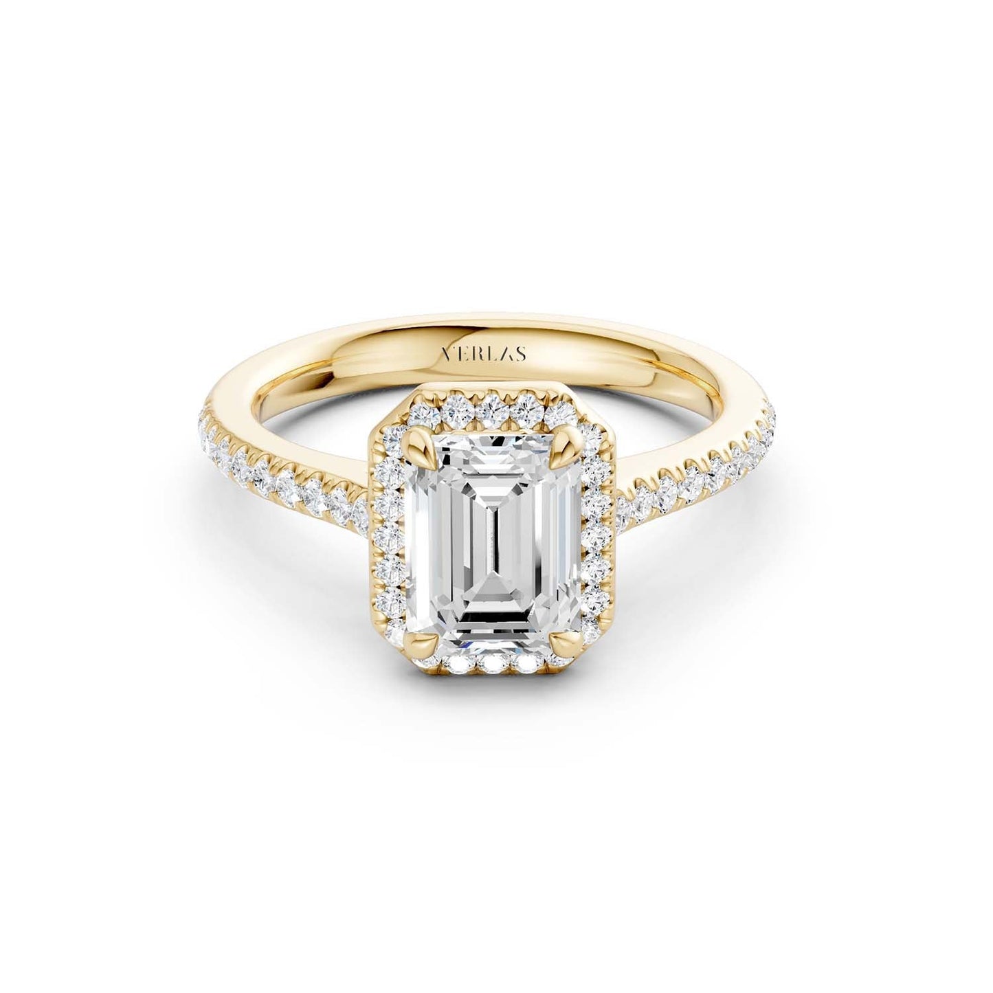 Emerald Signature Halo Ring