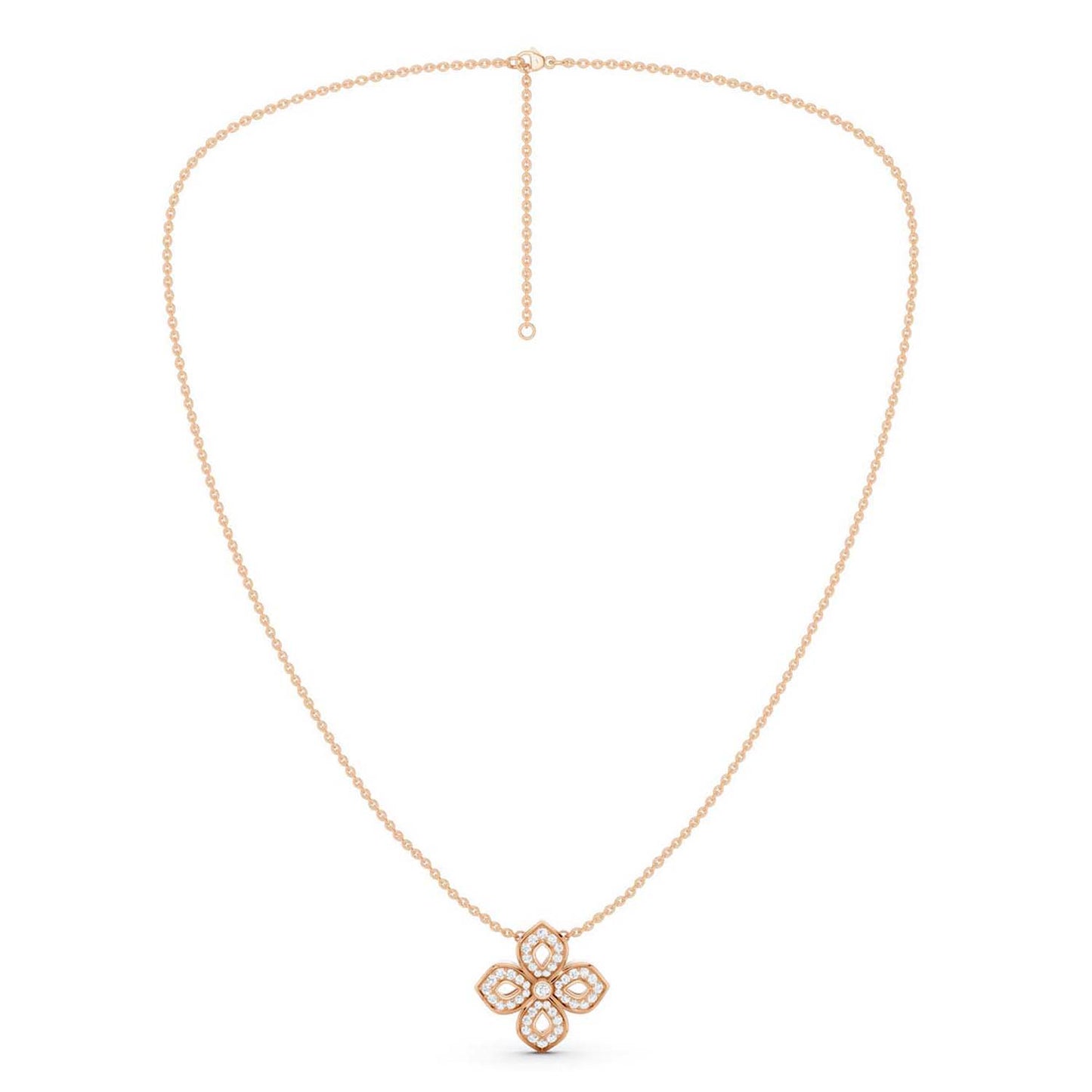 La Fleur Diamond Silhouette Necklace