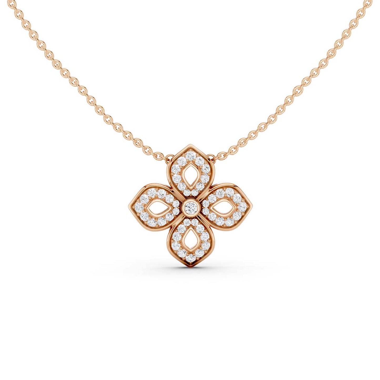 La Fleur Diamond Silhouette Necklace