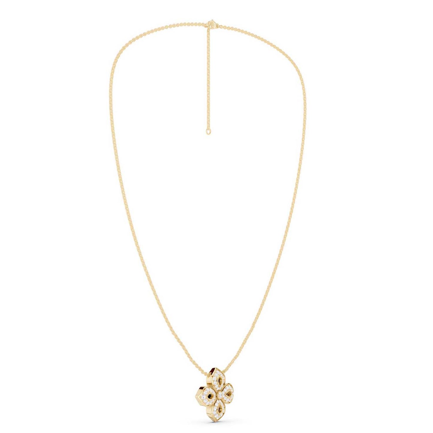 La Fleur Diamond Silhouette Necklace