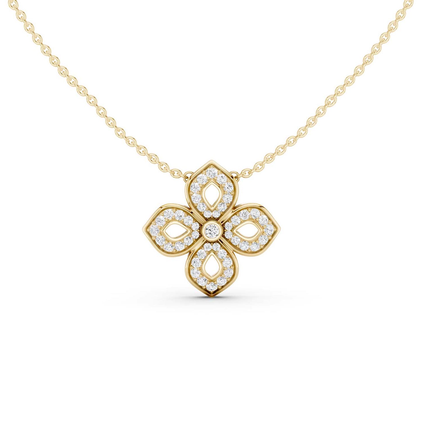 La Fleur Diamond Silhouette Necklace