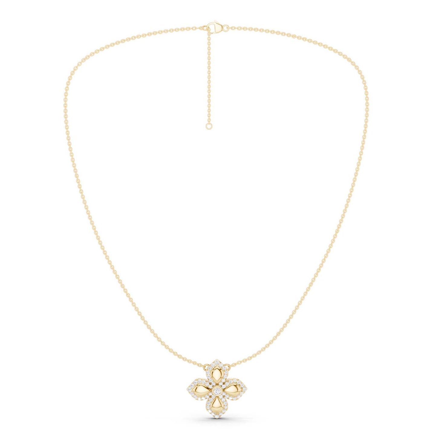 La Fleur Diamond Contour Necklace