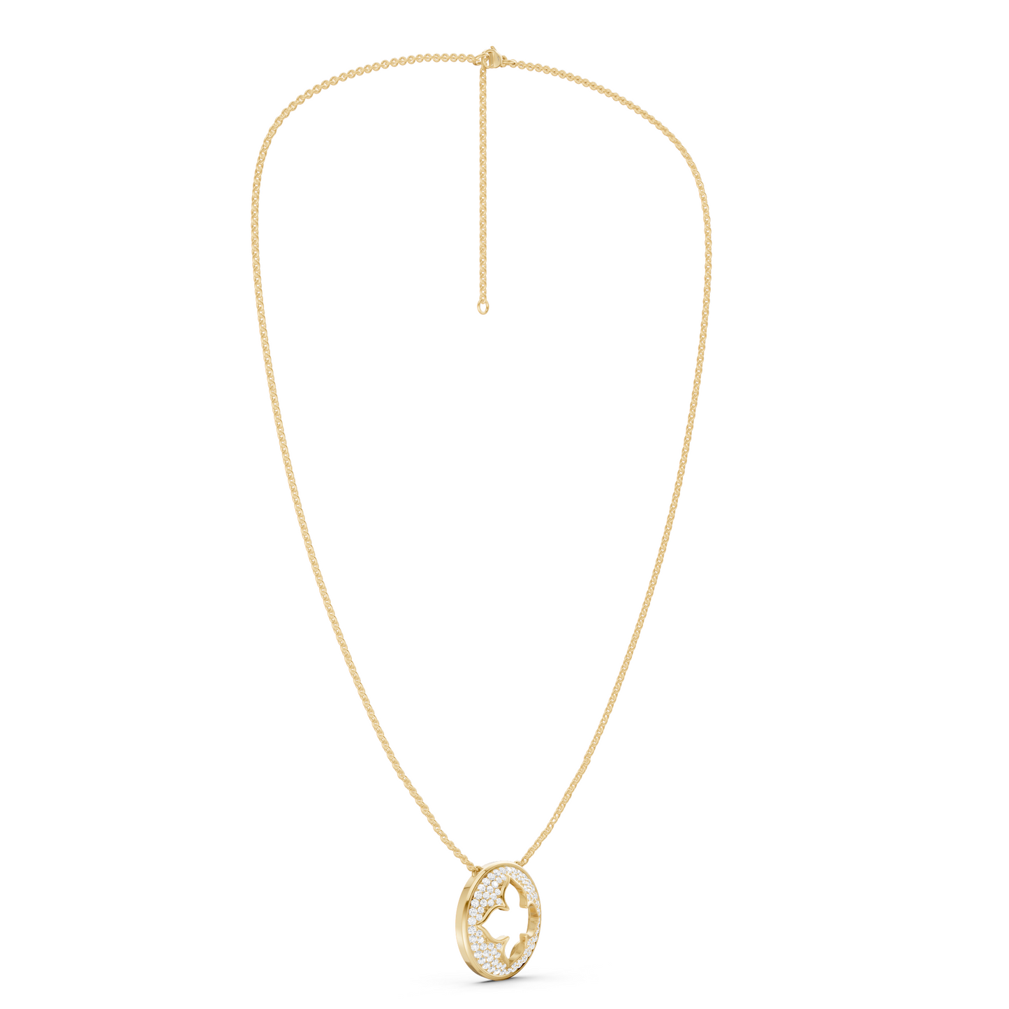 La Fleur Diamond Groove Necklace