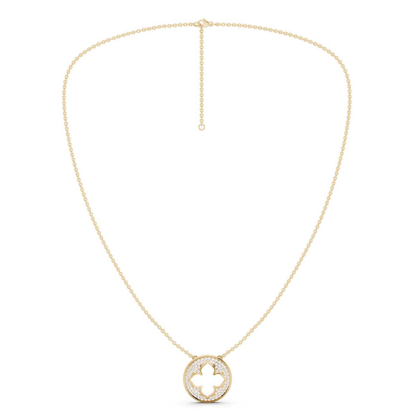 La Fleur Diamond Groove Necklace