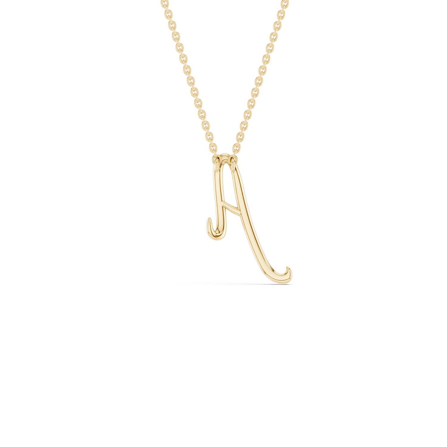 Signature Diamond Alphabet Necklace