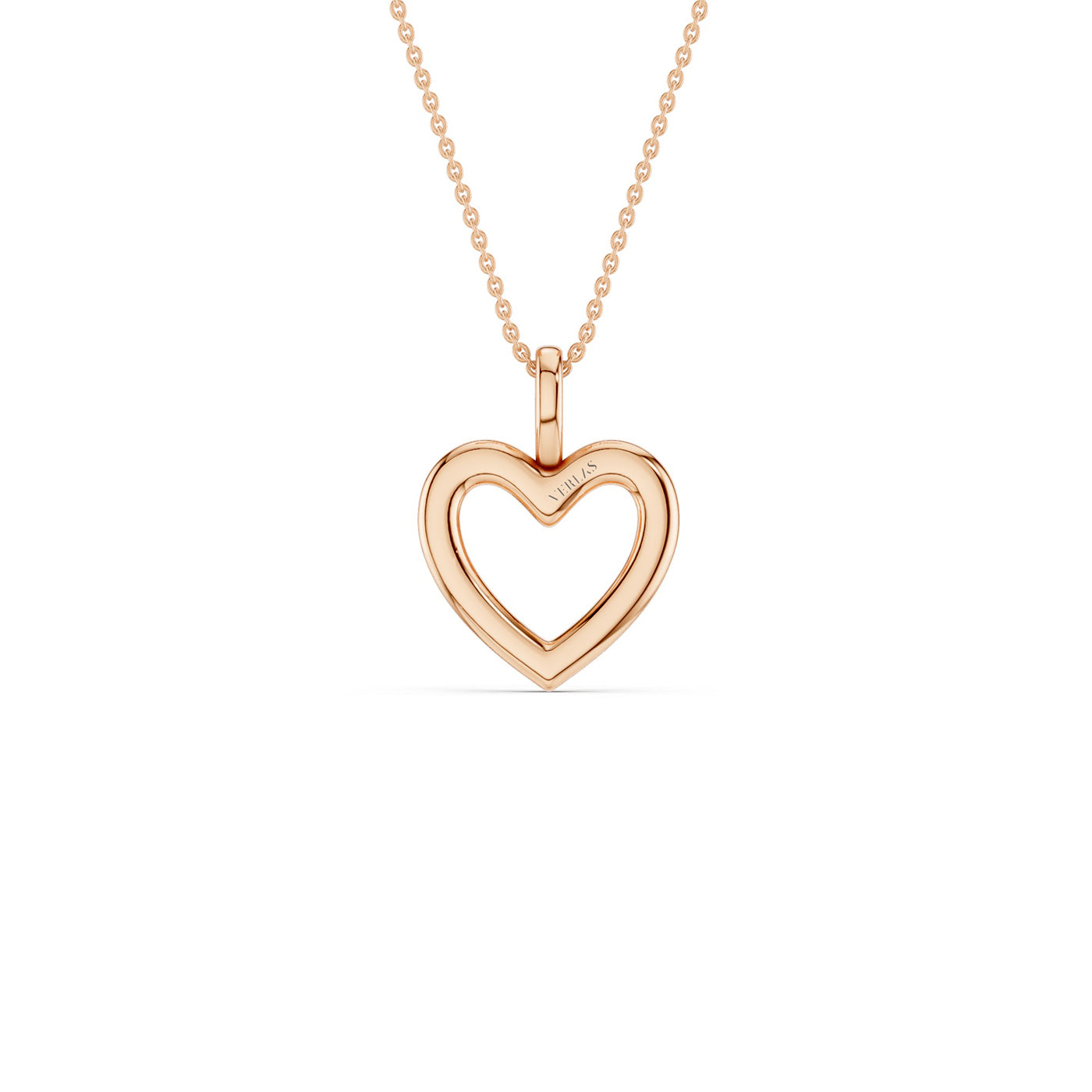 Heart Silhouette Drop Necklace