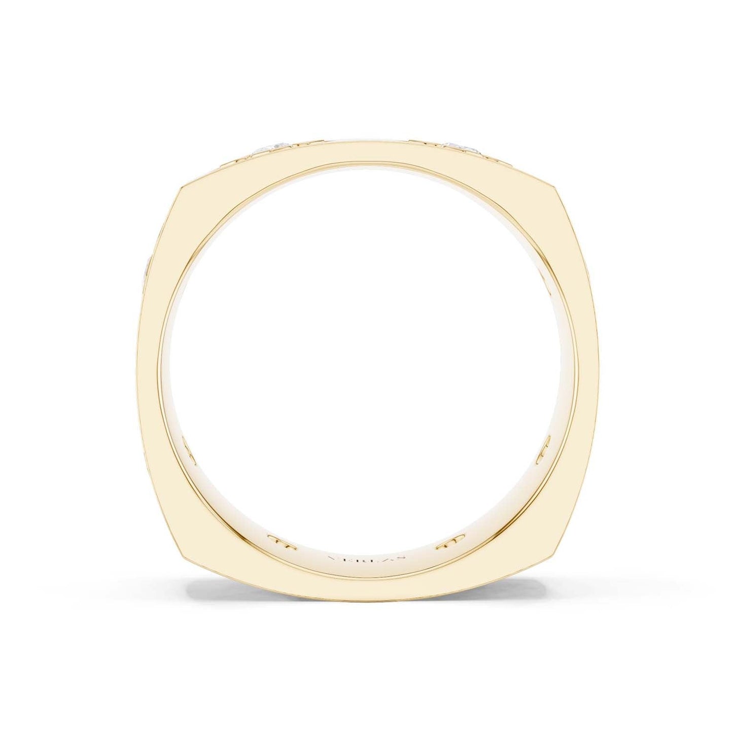 La Fleur 6.10mm 6-Diamonds Square Band