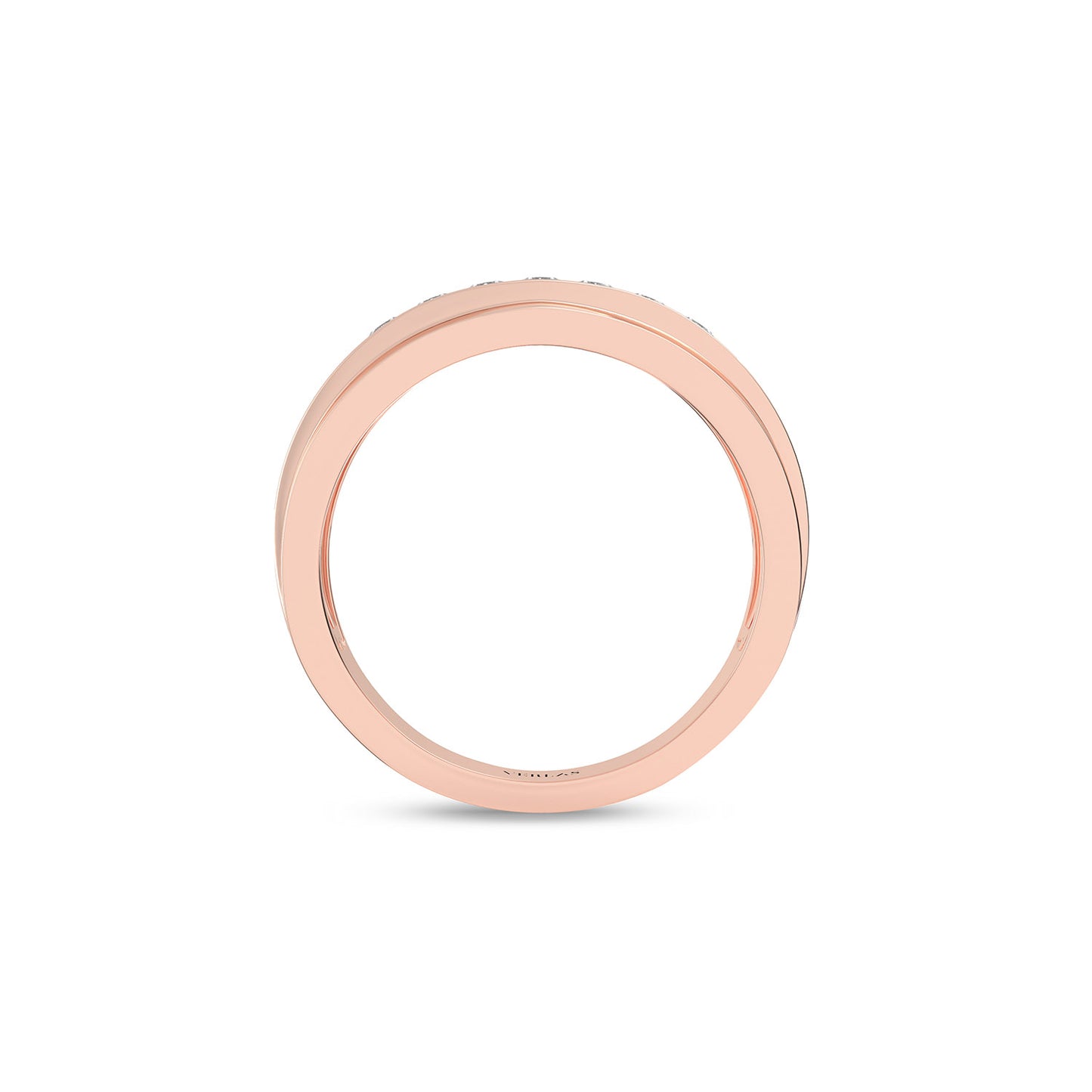 1-Trail Nick-Set Round Diamonds 7.40mm Band
