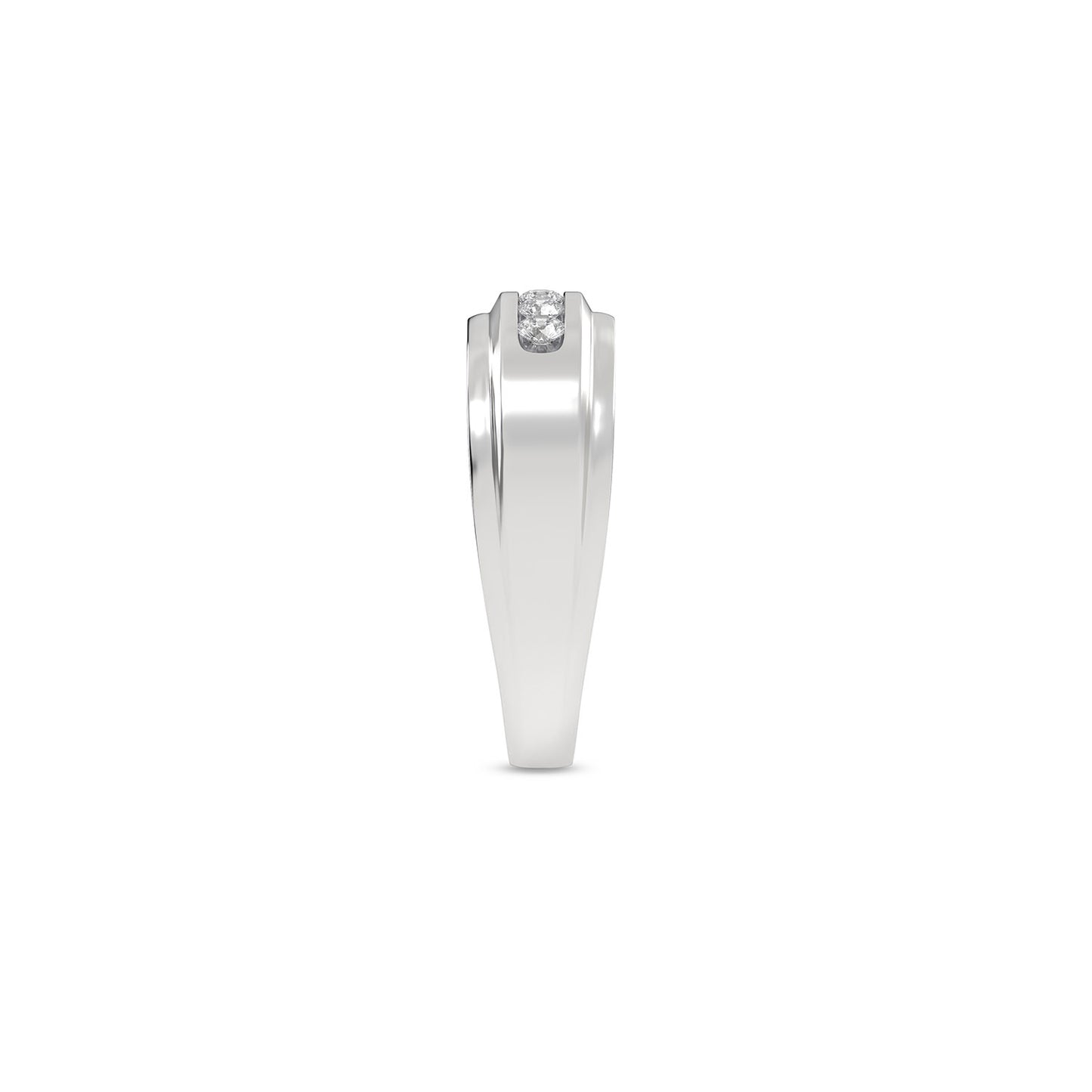 1-Trail Nick-Set Round Diamonds 7.40mm Band