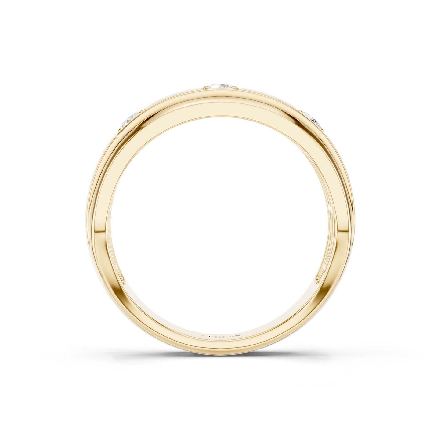 3-Stationed Round Diamond Band