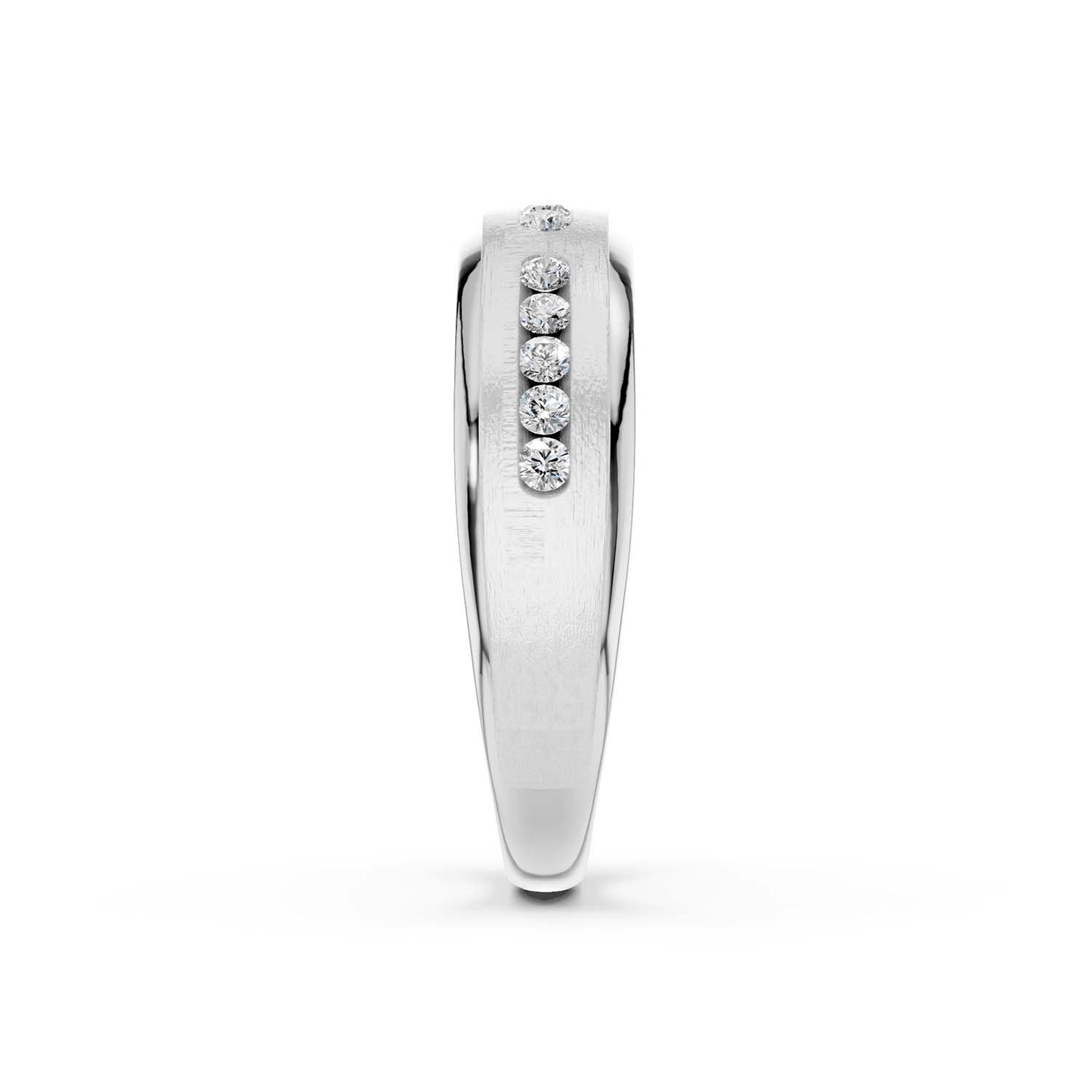 6mm 3-Trail Round Diamonds Nick-Set Band
