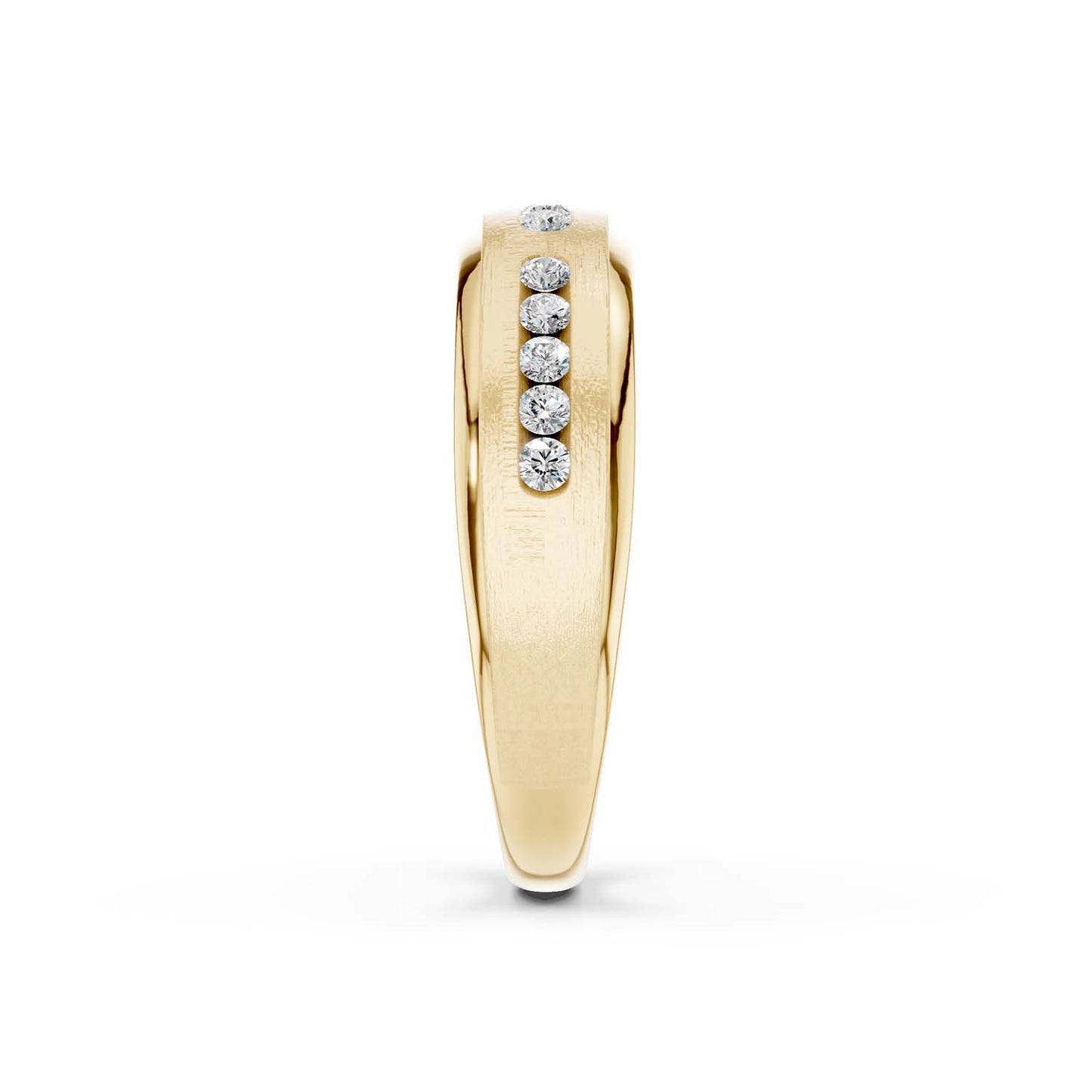 6mm 3-Trail Round Diamonds Nick-Set Band