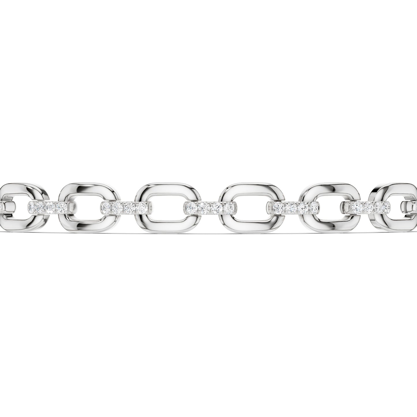Together Forever 6-Gold Links Diamond Bolo Bracelet
