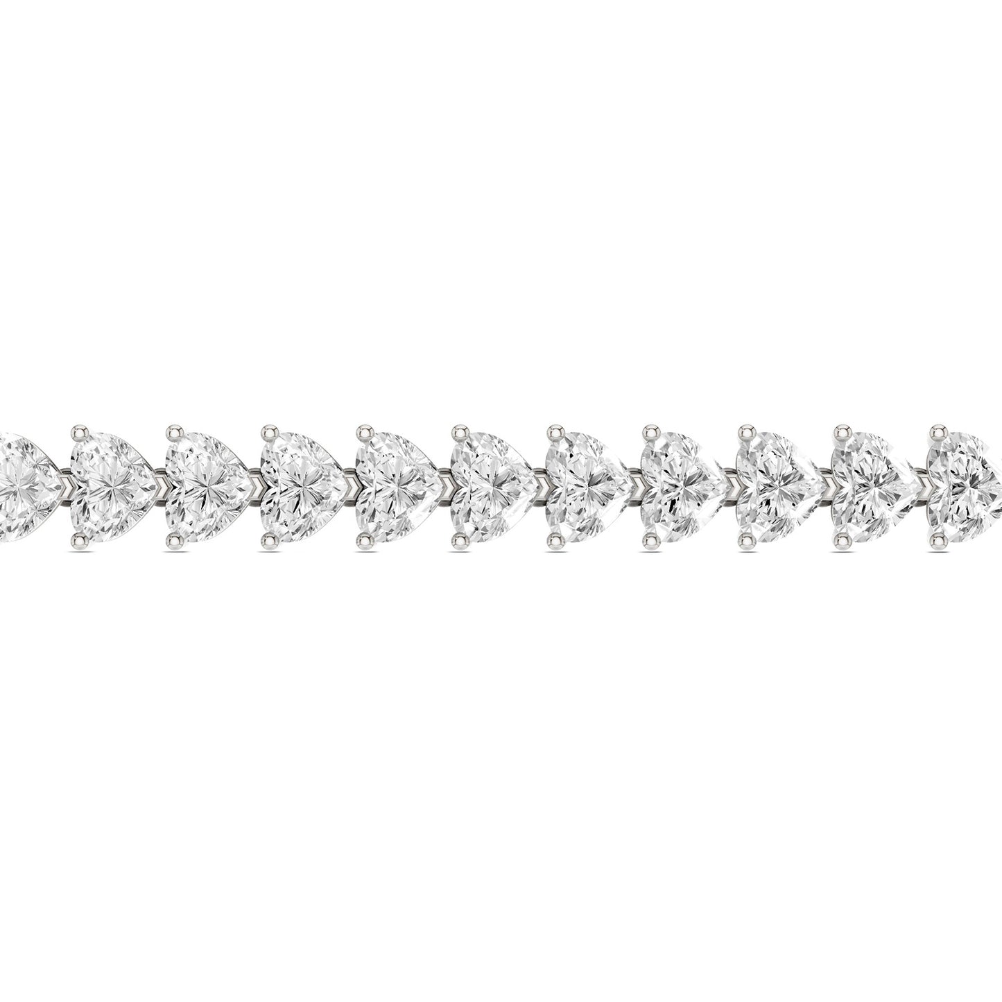 Captivating Heart Tennis Bracelet
